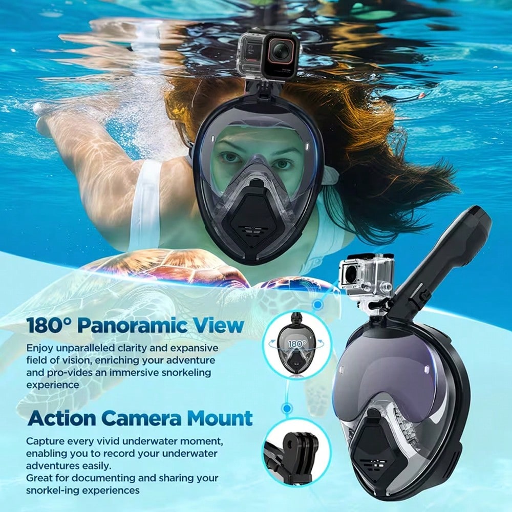 Devilfish Full Face Snorkel Ma - Snorkel Dry Top recension och pris