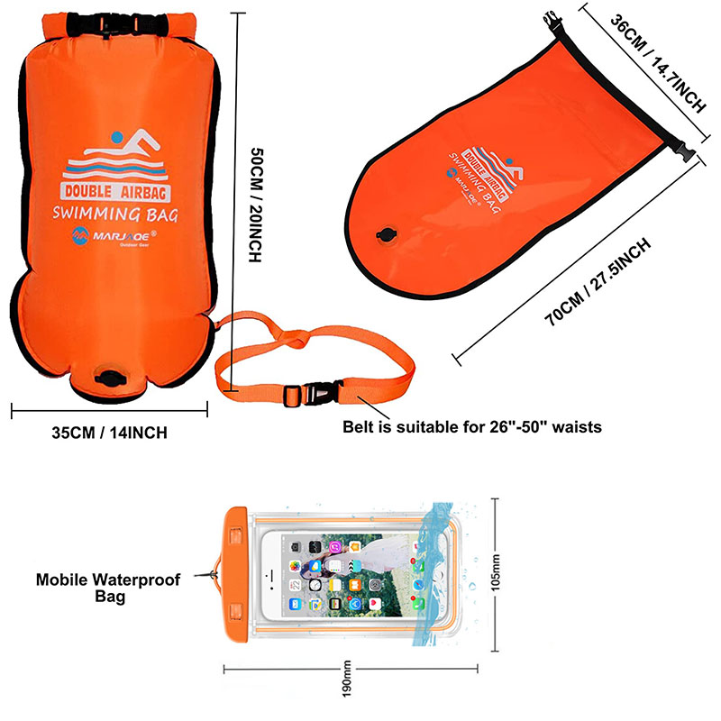 20L Waterproof Inflatable Swim - Swim Buoy Open Water recension och pris